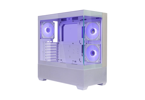 Gabinete Cooler Master Elite 690 Wood Atx Vidro Panoramico 3 Fans Argb Branco    E690-whnn-s00