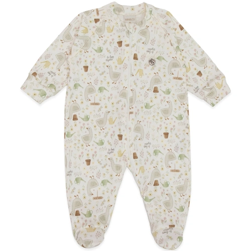 Macacão Manga Longa Estampado com Ziper Suedine Feminino – Little Sweet