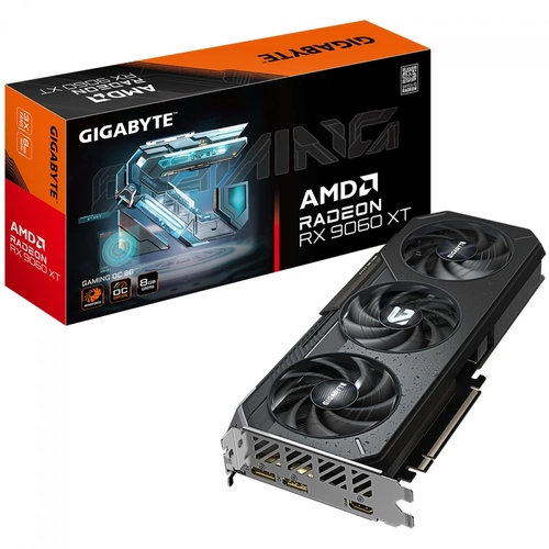 Placa de Vídeo 8GB RX9060XT Gaming OC Gigabyte - GV-R9060XTGAMING OC-8GD