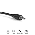 Cabo P2 3.5mm Macho para P2 3.5mm Macho 28awg Puro Cobre 60 Cm - P35m-06