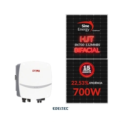 Gerador Edeltec Solar Saj 4,20 Kwp Mon. 220v Fibrometal (3k/700w Bifacial)