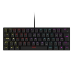 Teclado Mecânico 60% Vinik Anihi Black Switch Red Led Rainbow - ANIHIBKRD