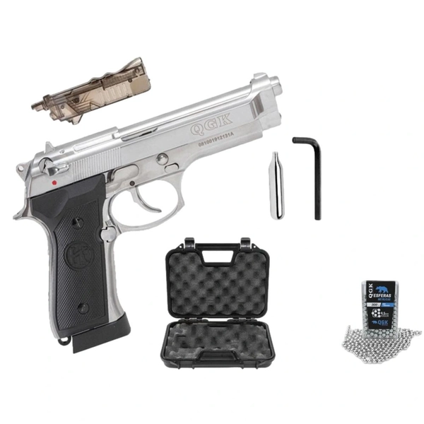 Pistola de Brinquedo Beretta M9 + Silicone + Alvo