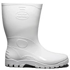 bota pvc branca Calfor cano medio