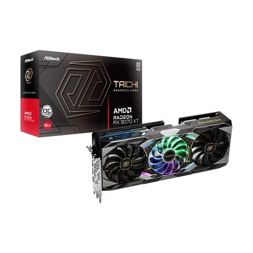 Gpu Asrock Amd Radeon Rx 9070 Xt Taichi 16gb 256bits Oc 90-ga5hzz-00uanf