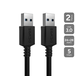 Cabo de Dados Usb a para Usb a 3.0 28awg - 2 Metros - Puam3-2