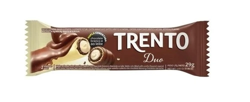 Wafer Com Chocolate Mais Leite Duo Trento 29g