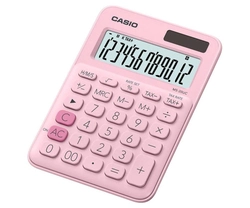 Calculadora de Mesa Casio 12 Dígitos Rosa - MS-20UC-PK-W-DC