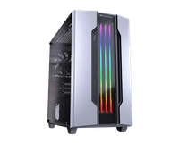 Gabinete Gamer Cougar Gemini M Silver, Mini Tower, RGB, com FAN