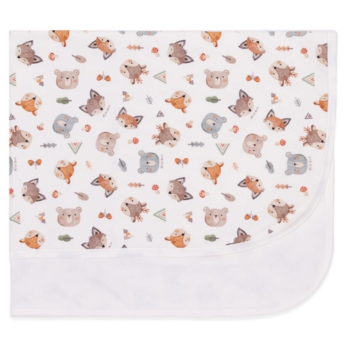 Manta com Forro Avulsa Estampado Unissex – Amigos da Floresta