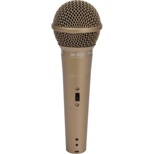 Microfone de Mão Dinâmico Leson Champanhe - Ls58