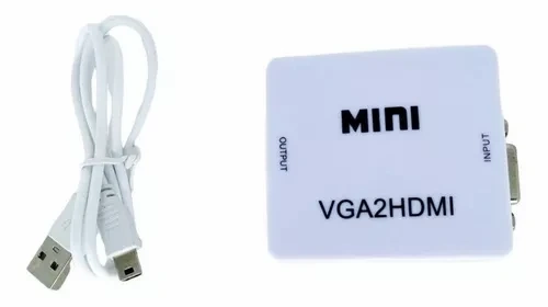 Adaptador Conversor De Vga2hdmi Para Hdmi Som Áudio
