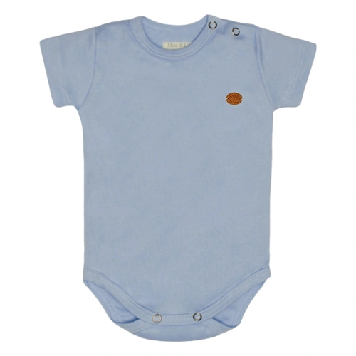 Body Manga Curta Avulso Em Suedine Mini&Co Masculino- Azul