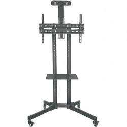 Pedestal Móvel Para TV Multivisão 42 a 65 Preto - PED-4265