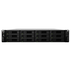 NAS Synology Rackstation 12 baias RS3618xs 2U (Xeon D-1521, 8GB DDR4, 4x 1GbE LAN, 2x PCIe x8 slot, sem discos)