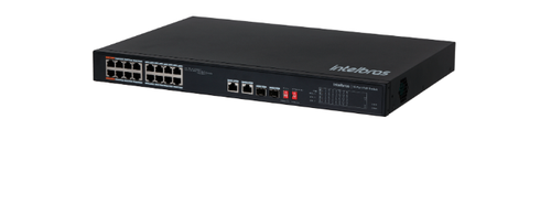 Switch Intelbras 16 P Fast PoE+ 2P Giga 2P SFP SF 1822 HiPoE