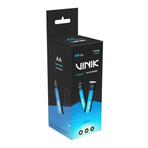 Pilha Comum Aa Tubo C/40 1.5v 460 Mah - Vp2at40c