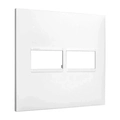 Placa Espelho Tomada Legrand Pial Plus+  1+1 Posto 4x4 Branco  618511bc