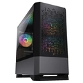 Gabinete Gamer Cougar MG140 AIR RGB, Mini Tower, Vidro Temperado, mATX, Black, Sem Fonte - 385JM80.0001