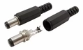 5 Conector Dc Jack Fêmea Pino Painel Rosca E 5 Plug P4 Macho