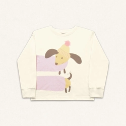 Blusinha Manga Longa Estampada Cachorrinho Fakini - Feminina