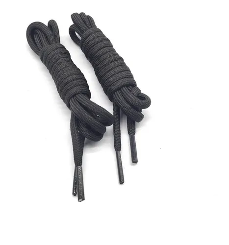 Cadarço Redondo Reforçado  para Coturno e Botas- 1 par