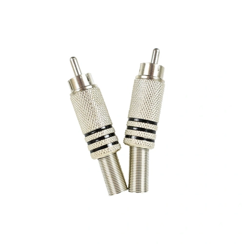 Plug Rca Evus C-073 Metal Com Mola Macho