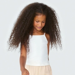 Blusinha Regata com Alça de Miçanga Off White Hering - Feminina