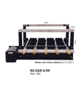 Kit Giratorio Aço Carbono Lobo 5 Espetos Gsa 5/69 Linha P 40 Regulável