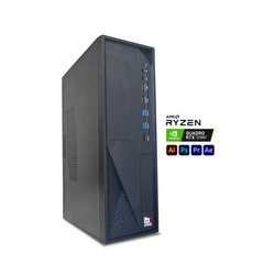 Computador Workstation SparkBase   Ryzen 5 5600x, RTX Quadro A400, 16GB RAM, SSD M.2 NVMe 512GB, Gabinete Office Slim