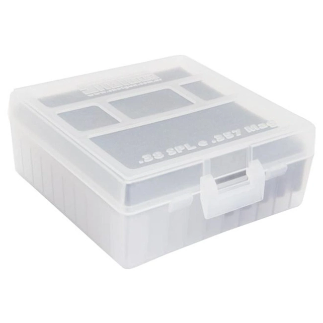 Caixa Porta Munição 100 Cartuchos (.38 SPL/ .357 Mag)