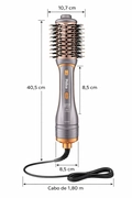 ESCOVA SECADORA PHILCO 1300W S19SG COM 3 ACESSÓRIOS COR PRATA