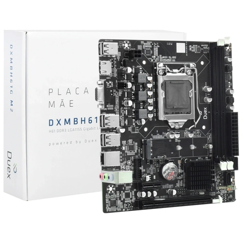 Placa Mãe Intel H61 Matx Ddr3 Lga1155 Gigabit Lan M.2 Dxmbh61g - Duex