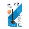 Antena Digital Interna e Externa Proeletronic Vhf/uhf/hdtv Com Cabo de 3 Metros Prodh-2400
