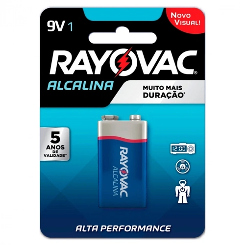 Bateria Alcalina, 9v, Rayovac