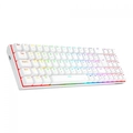Teclado Mecanico Redragon Zed Pro Lunar White RGB Switch Marrom - K627p-wns-w Pt-brown