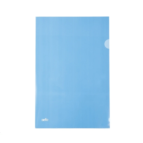 Pasta L Ofício Azul Pacote c/10 Unidades DelloPlast