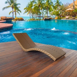 Espreguiçadeira Piscina em Fibra Sintética e Alumínio Fixa Panero Jurerê