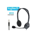Fone de ouvido Headset P3 H111 Preto com fio - Logitech