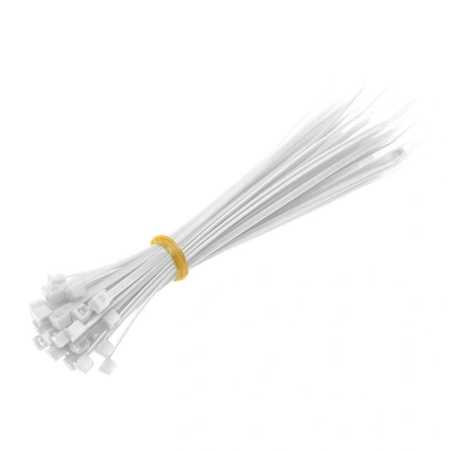 Abracadeira De Nylon Western 2,5 x 10cm Com 100 Unidades Branca