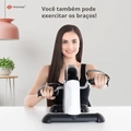 Mini Bike Ergométrica Portátil Relaxshop para Exercícios Braços e Pernas Pro Branca