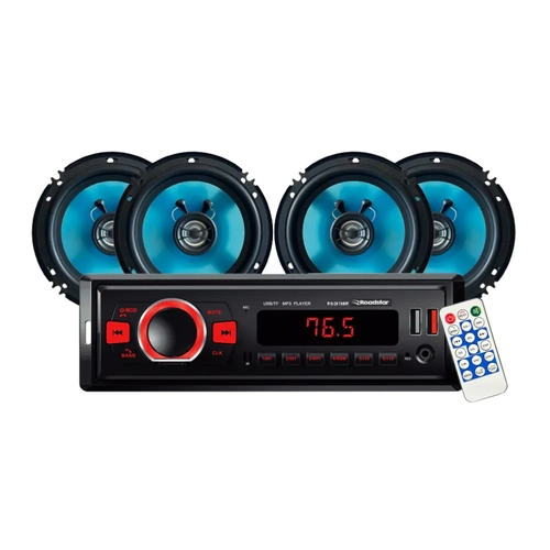 Kit Radio+4 Alto Falantes 50w 6,5
