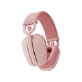 Headset Logitech Zone Vibe 100 Rosa Sem Fio - 981-001223