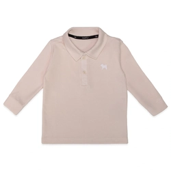 Camisa Polo Manga Longa Malha Waffel Areia Charpey - Masculina