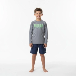 Blusa De Proteção Mormaii Manga Longa Slim Fit Proteção UV50+ - Cinza