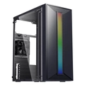 Gabinete Gamer Bluecase Mini Tower RGB Lateral Acrílico 1x Fan Preto - BG-042