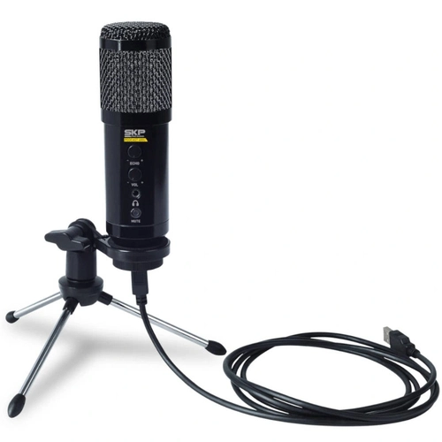 Microfone Com Cabo Usb Podcast-400u Preto