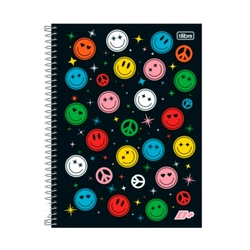 Caderno Espiral Capa Dura D+ 10 Matérias Universitário 200 Folha Feminino Tilibra