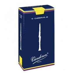 Palheta Tradicional Para Clarinete Sib 3 Vandoren Cr103 - Cx / 10