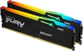 Kit Memória Kingston Fury Beast Expo, RGB, 64GB (2x32GB) 6000MT/s DDR5 CL36 1.35V - KF560C36BBEAK2-64
